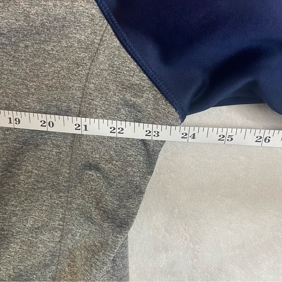 Patriots NFL 1/4 Zip Pullover Soft Shell Jacket Gray Navy Blue Men's L G-III - Picture 4 of 6